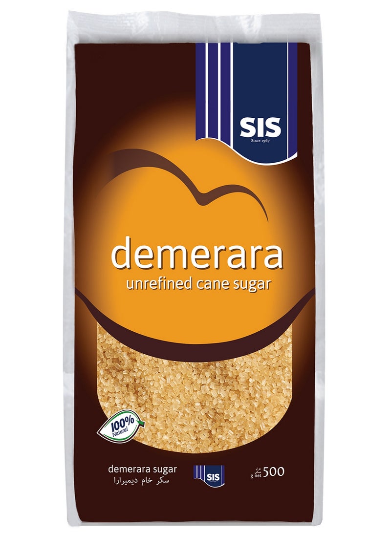 سكر قصب ديميرارا غير مكرر 500 غرام